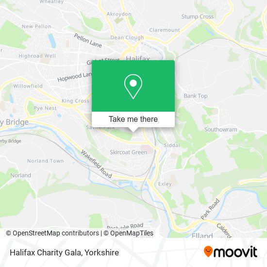 Halifax Charity Gala map