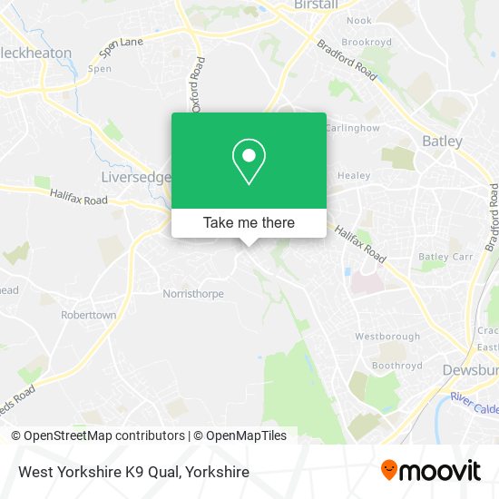 West Yorkshire K9 Qual map