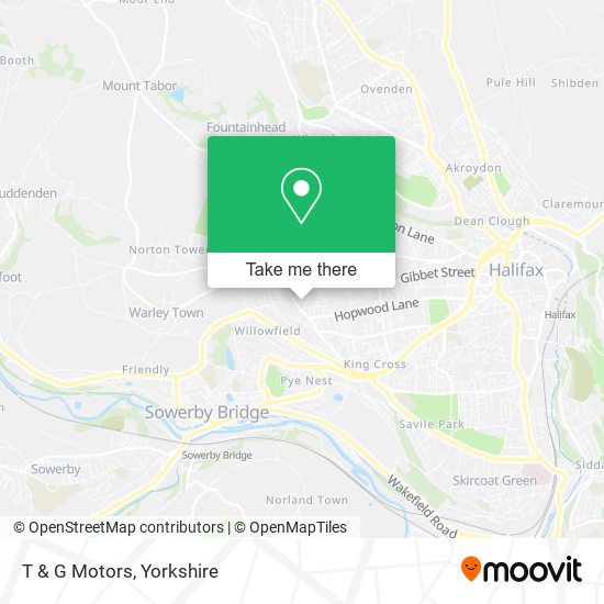 T & G Motors map