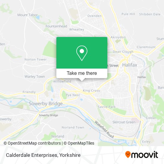 Calderdale Enterprises map