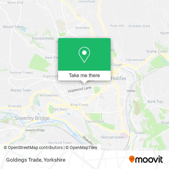 Goldings Trade map