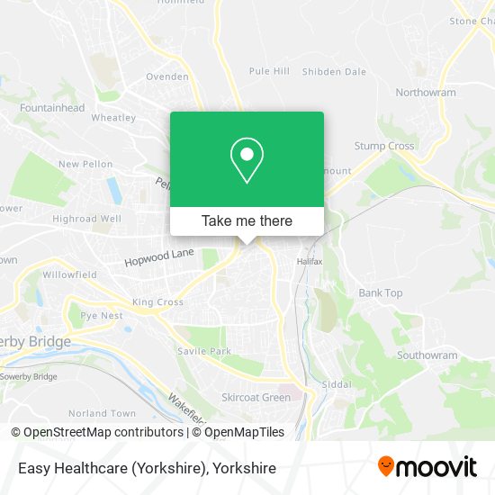 Easy Healthcare (Yorkshire) map