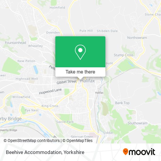 Beehive Accommodation map