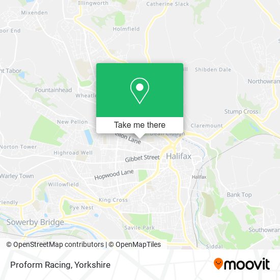 Proform Racing map