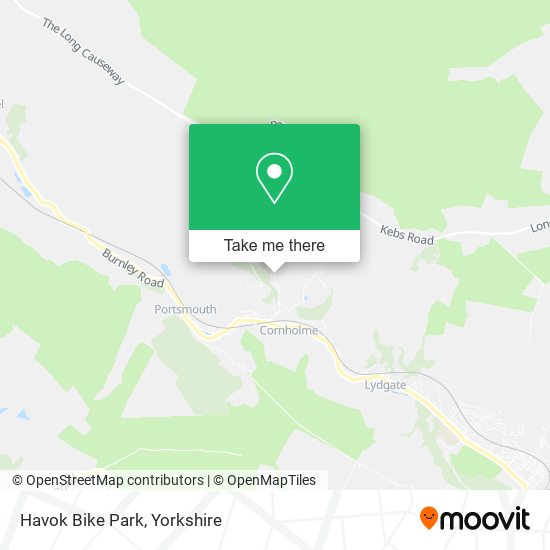 Havok Bike Park map