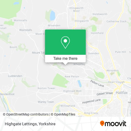 Highgate Lettings map