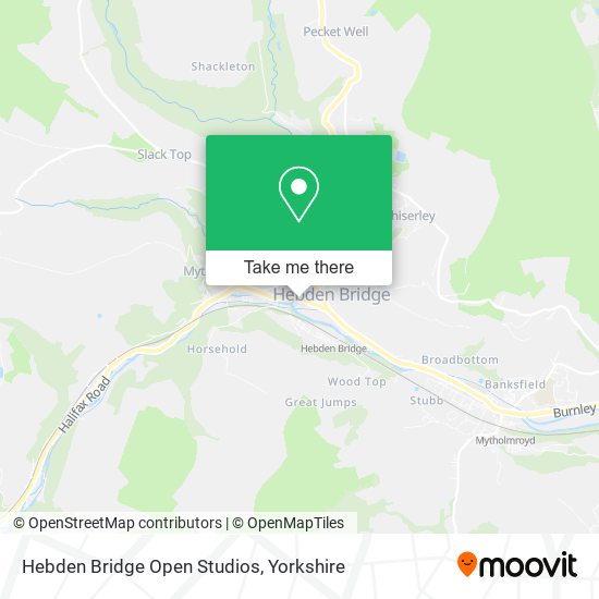 Hebden Bridge Open Studios map