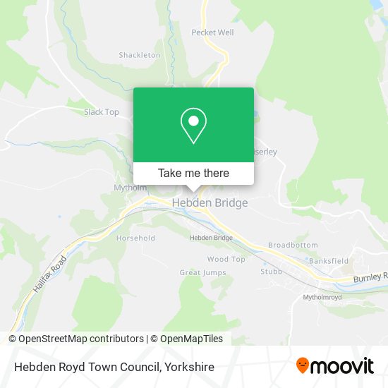 Hebden Royd Town Council map