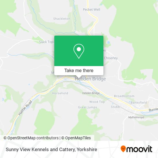 Sunny View Kennels and Cattery map
