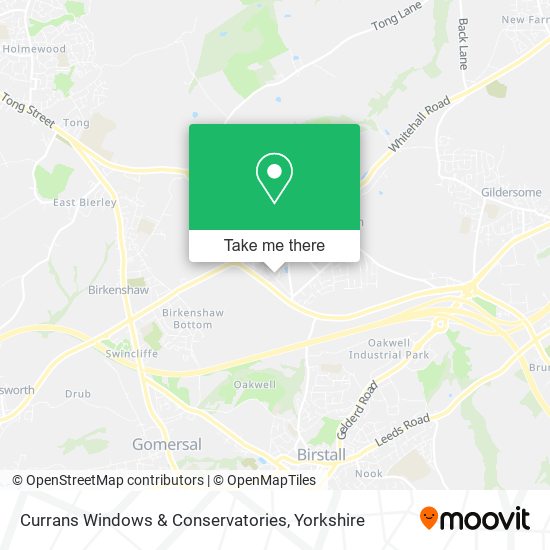 Currans Windows & Conservatories map