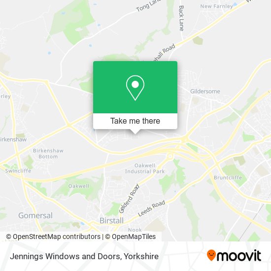Jennings Windows and Doors map