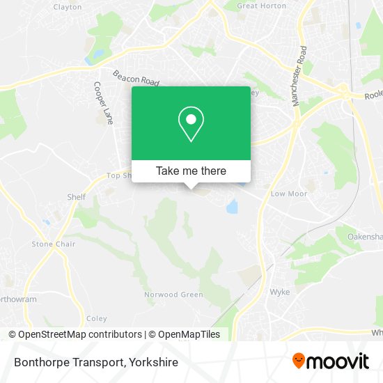 Bonthorpe Transport map