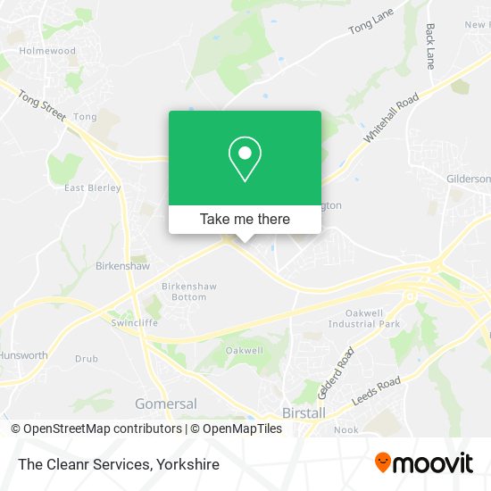 The Cleanr Services map