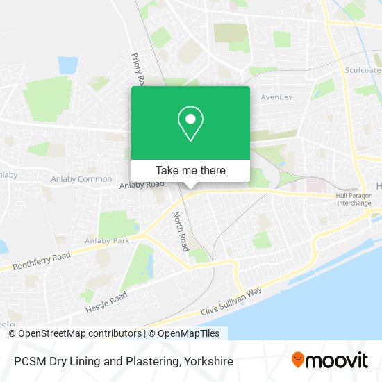 PCSM Dry Lining and Plastering map