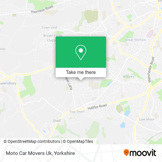 Moto Car Movers Uk map