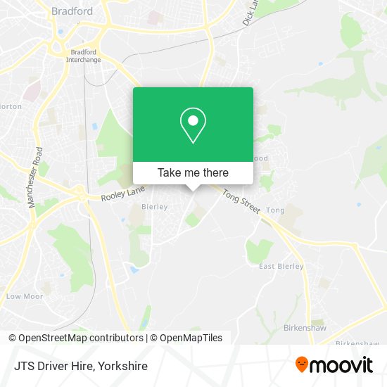 JTS Driver Hire map