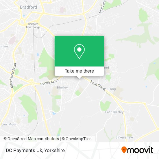 DC Payments Uk map