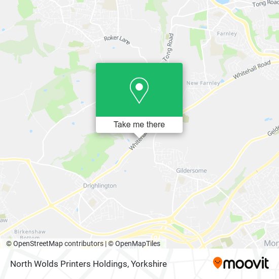 North Wolds Printers Holdings map