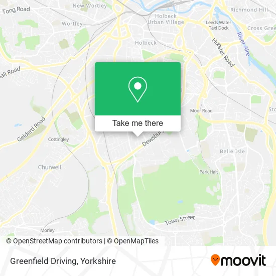 Greenfield Driving map