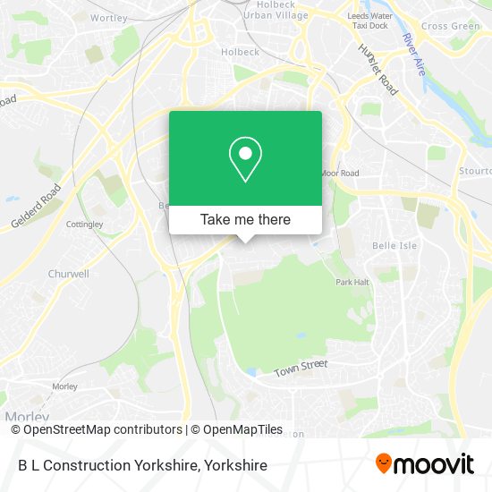 B L Construction Yorkshire map