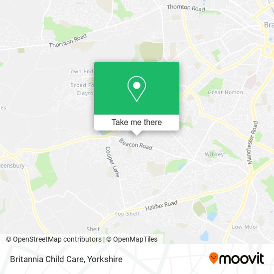 Britannia Child Care map