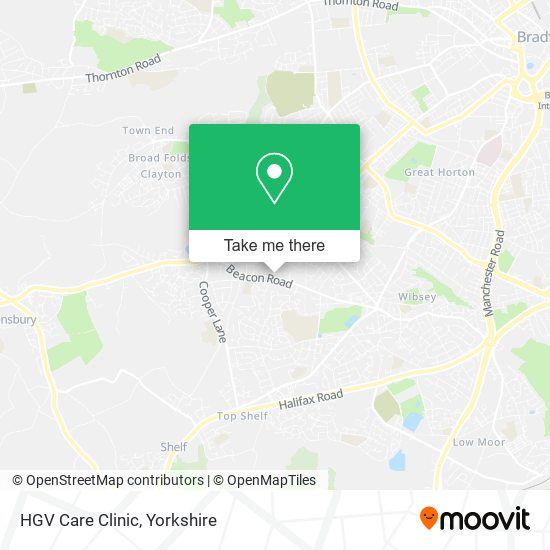 HGV Care Clinic map