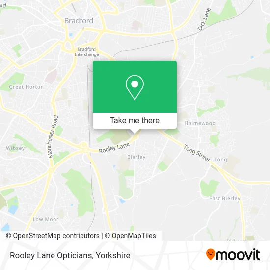 Rooley Lane Opticians map