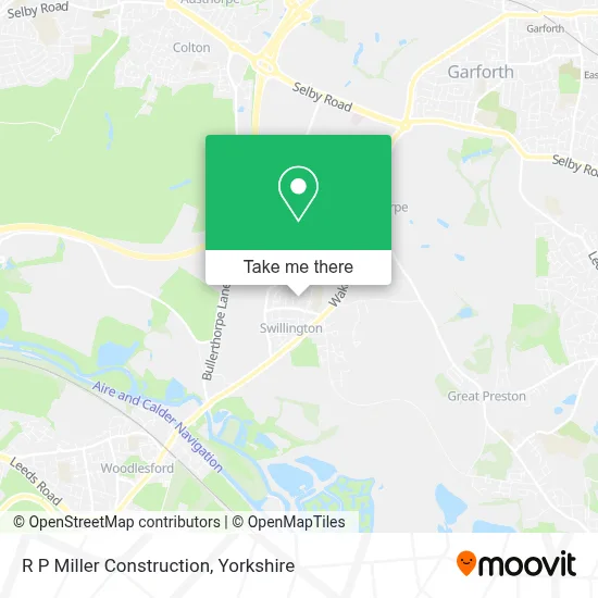 R P Miller Construction map