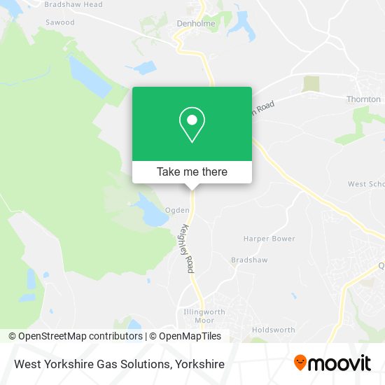 West Yorkshire Gas Solutions map