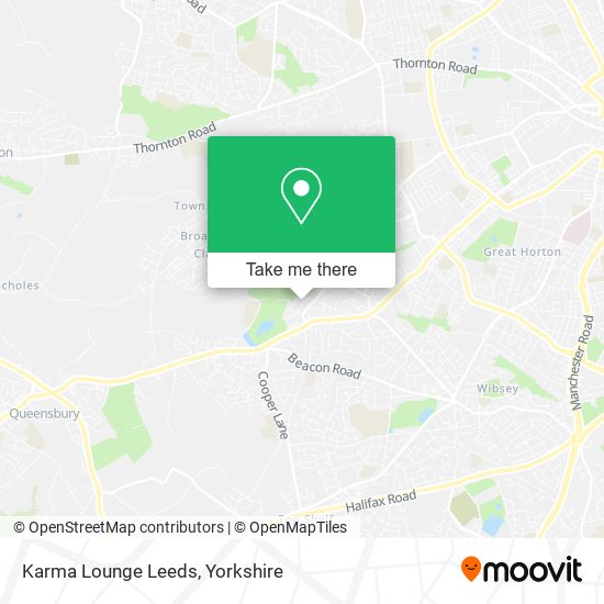 Karma Lounge Leeds map