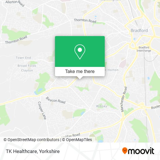 TK Healthcare map