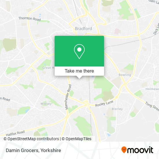 Damin Grocers map