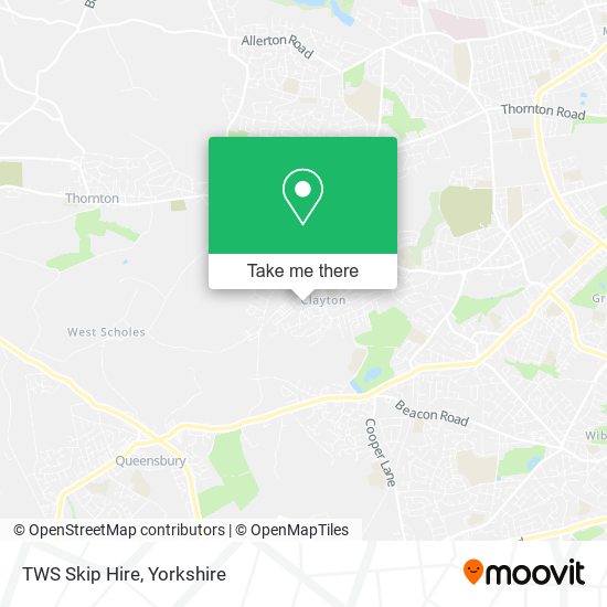 TWS Skip Hire map