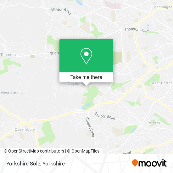 Yorkshire Sole map