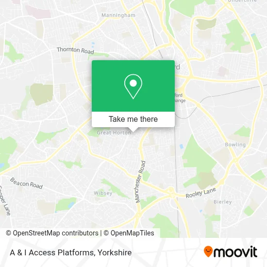A & I Access Platforms map