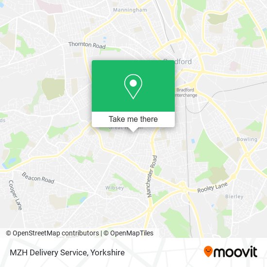 MZH Delivery Service map