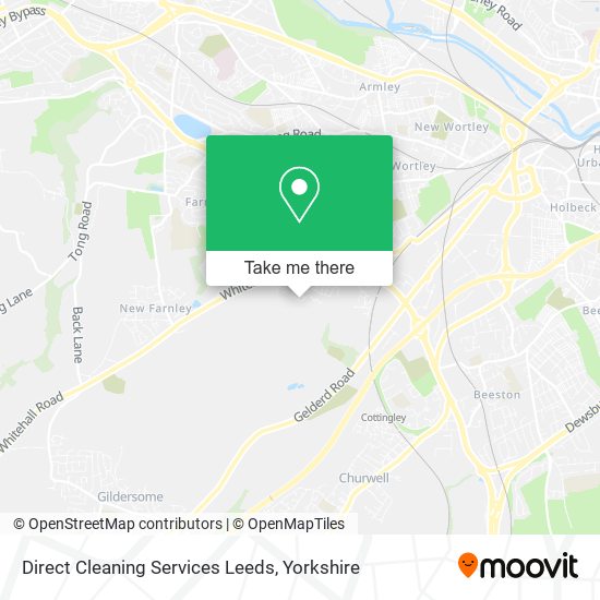 Direct Cleaning Services Leeds map