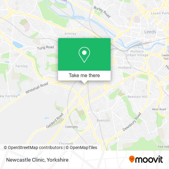 Newcastle Clinic map