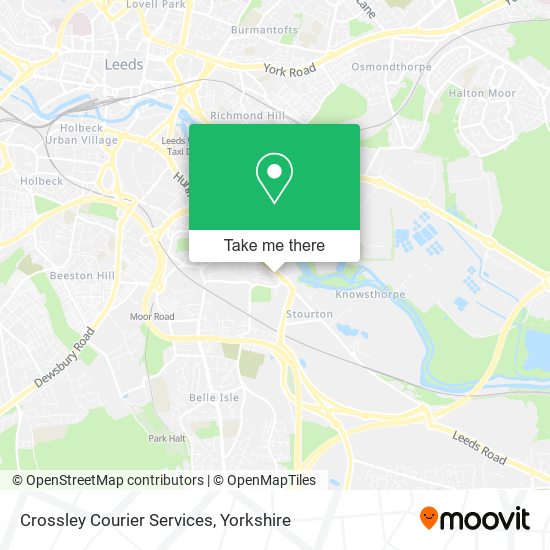 Crossley Courier Services map