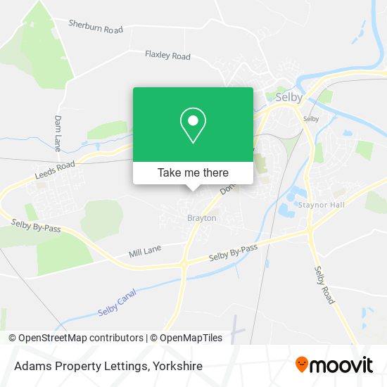 Adams Property Lettings map