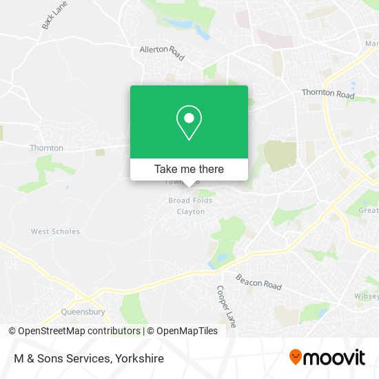 M & Sons Services map