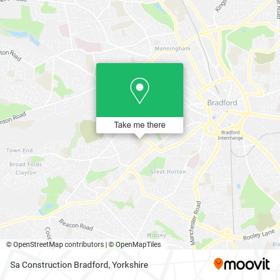 Sa Construction Bradford map