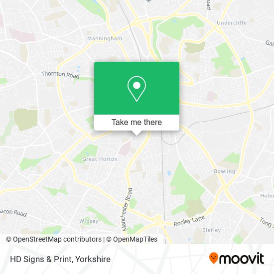 HD Signs & Print map