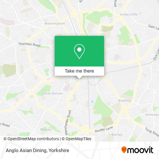 Anglo Asian Dining map
