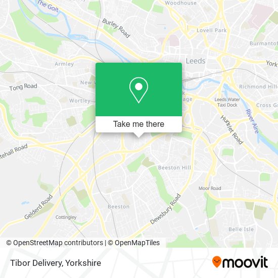 Tibor Delivery map