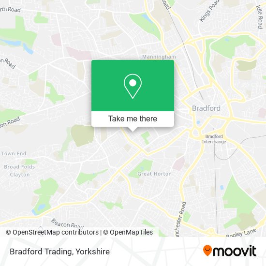 Bradford Trading map