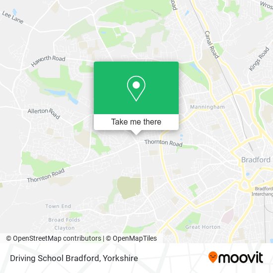 Driving School Bradford map