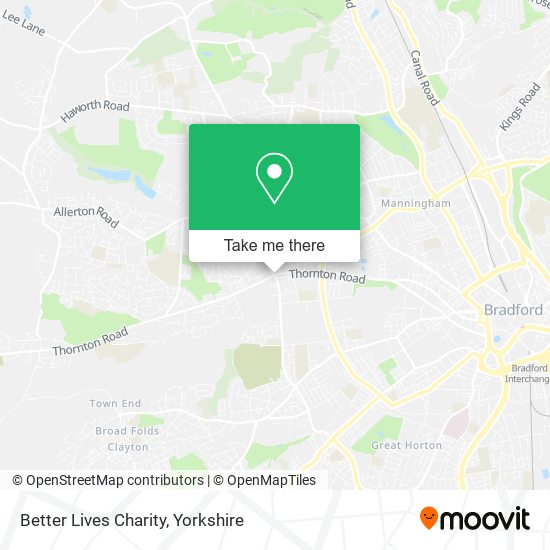 Better Lives Charity map