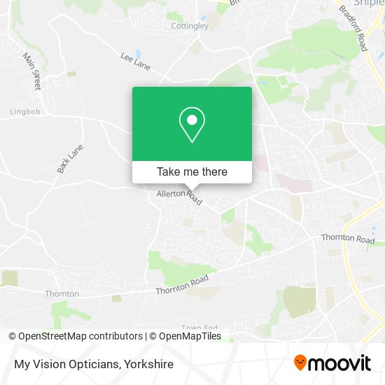 My Vision Opticians map