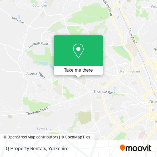 Q Property Rentals map